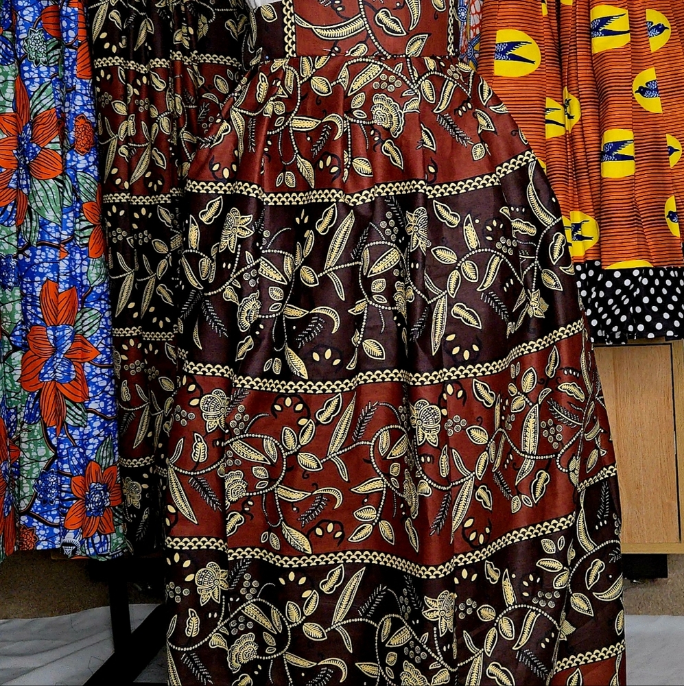 SOLD -IRIS - Maxi Wrap Skirt